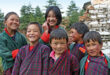 Kinder in Gantey in Bhutan