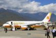 Flughafen der Stadt Paro in Bhutan