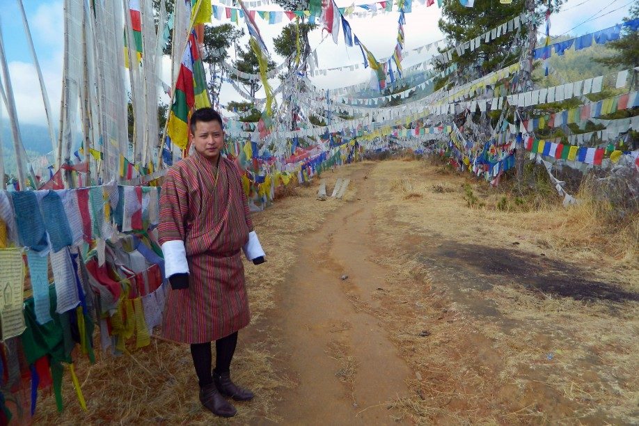 Wanderung zum Wangduetse-Tempel in Bhutan